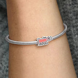 Running Heart People Charm for 925 Silver Bracelet DIY Jewelry
