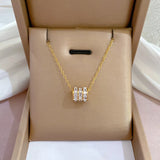 High Zircon Titanium Steel Pendant Gift Wedding Necklace