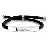 Stainless Steel Constellation Bracelet Adjustable Rope