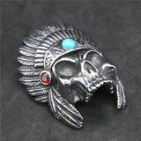 Indian Men Pendant Hot Biker Stone Pendant