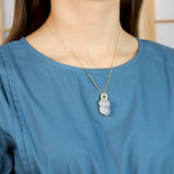 Chalcedony Pixiu Pendant Jade Jewelry Gemstone Charm Necklace