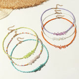 Bohemian Colorful Beads Necklaces Womens Choker