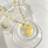 Pink Cherry Necklace Fruit Pendant Necklace For Women Girls Jewelry