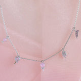 Vintage Ice Cream Clavicle Chain Gold-plated Zircon Necklace