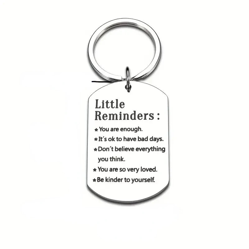 Stainless Steel Keychain Gift for Family Birthday Christmas Men Women