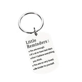 Stainless Steel Keychain Gift for Family Birthday Christmas Men Women