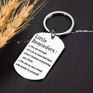 Stainless Steel Keychain Gift for Family Birthday Christmas Men Women