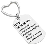 Stainless Steel Keychain Gift for Family Birthday Christmas Men Women