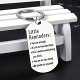 Stainless Steel Keychain Gift for Family Birthday Christmas Men Women