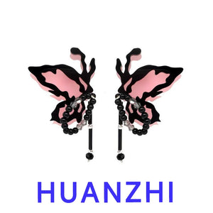 Iridescence Butterfly Drop Earrings for Women