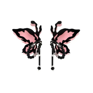 Iridescence Butterfly Drop Earrings for Women