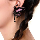 Iridescence Butterfly Drop Earrings for Women