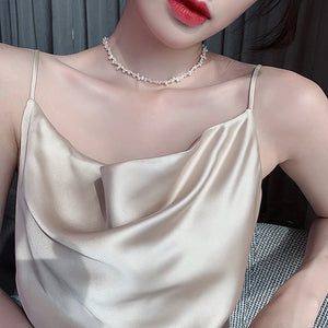 Baroque Natural Pearl Short Necklace For Woman Choerk Jewelry