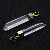 Irregular Clear Quartz Pillar Pendant Healing Necklace