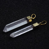 Irregular Clear Quartz Pillar Pendant Healing Necklace