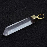 Irregular Clear Quartz Pillar Pendant Healing Necklace