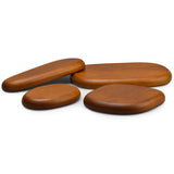 Irregular Round Jewelry Plate Japanese Retro Solid Wood Display Stand