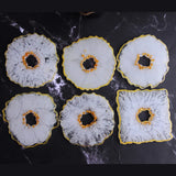 Irregular Wavy Coaster Epoxy Resin Mold Cup Dishes Mat Pad Silicone DIY Crafts