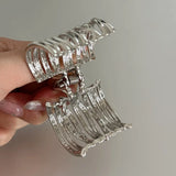 Metal Hair Claw for High Ponytail, Advanced Hairpin Clip