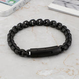 Men's Titanium Steel Bracelet Retro Box Chain Motorcycle Chain Bracelet