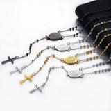 Jesus Chain Stainless Steel Cross Chain Men Women Jewelry