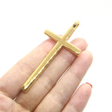Jesus Cross Pendant Stainless Steel Golden Pendant