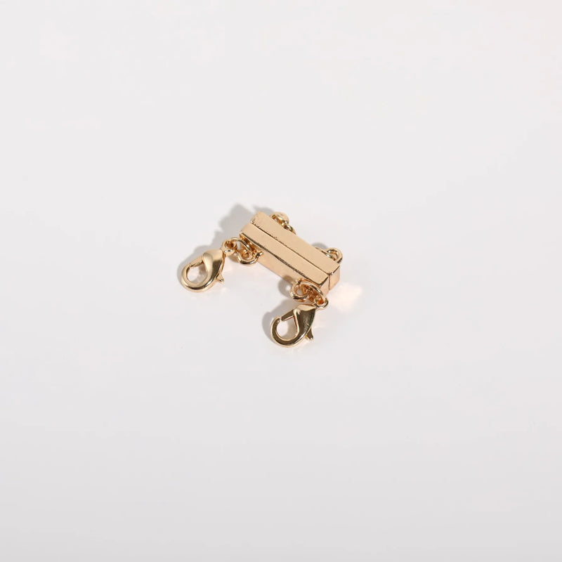 Layered Magnetic Necklace Buckle Stacking Necklace Multilayer Copper Plated