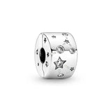 Sterling Silver Pave Bead Charms for Bracelet