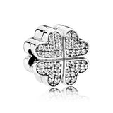 Sterling Silver Pave Bead Charms for Bracelet