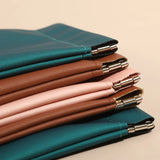 Leather Purse Jewelry Bag Spring Mouth Automatic Closing