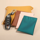 Leather Purse Jewelry Bag Spring Mouth Automatic Closing