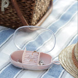 Jewelry Box with Lid Earring Ring Storage Portable