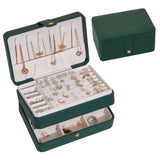 Travel Jewelry Box PU Leather Organizer Necklace Earrings Holder