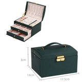 Large Capacity Jewelry Box for Necklace, Ring, and Earrings