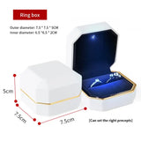 LED Jewelry Box Wedding Ring Case Gift Box