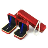 LED Jewelry Box Wedding Ring Case Gift Box