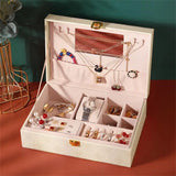 Jewelry Box With Mirror Earrings Necklace Holder