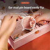Jewelry Box With Mirror Earrings Necklace Holder