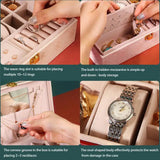 Jewelry Box With Mirror Earrings Necklace Holder