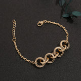 Copper Zircon Geometry Bracelet Women's Personalized Jewelry Gift