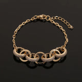 Copper Zircon Geometry Bracelet Women's Personalized Jewelry Gift