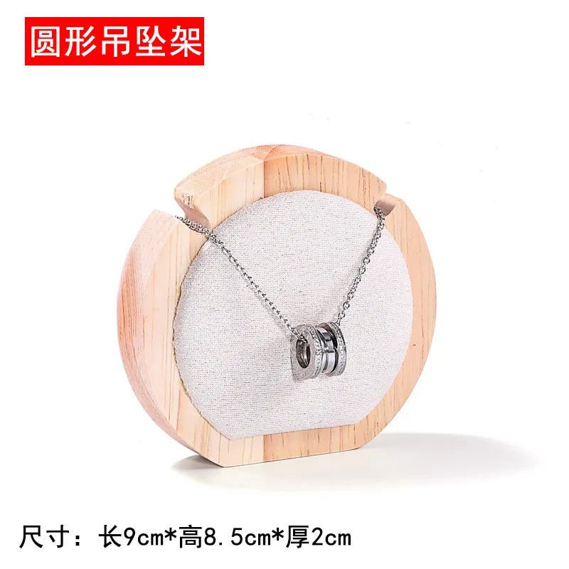 Wooden Jewelry Display Stand for Necklaces