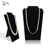 Velvet PU Jewelry Display Stand Necklace Earrings Storage