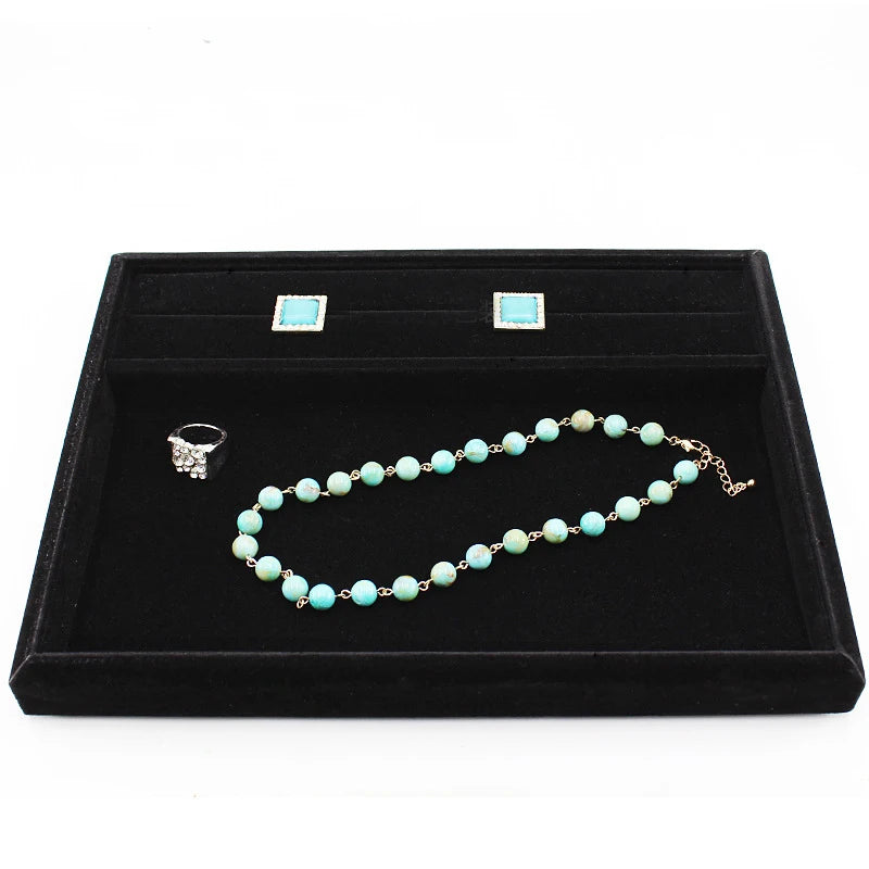 Jewelry Display Tray Organizer Holder for Rings Bracelet Necklace Earrings
