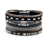 Bohemian Magnetic Bracelet for Women, Hand Braided Ladies Jewelry