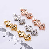 925 Silver Plated CZ Clasps for DIY Pearls Necklace