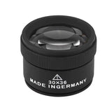 30x Jewelry Optical Magnifier Glasses Loupe Tool 40mm Measuring Glass Lens