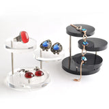 Clear 3 Tray Acrylic Jewelry Organizer Stand