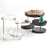 Clear 3 Tray Acrylic Jewelry Organizer Stand