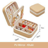 Jewelry Organizer Mirror Earrings Necklace Holder Display